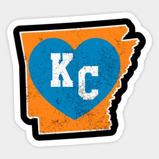 KC Kansas City Original & Classic Kansas City KC Map Sticker